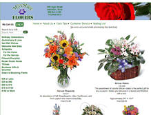 Tablet Screenshot of maxstacyflowers.com